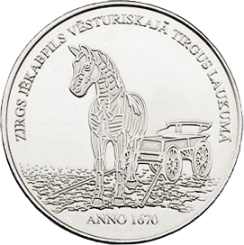 Moneta Jekabpils zirgs
